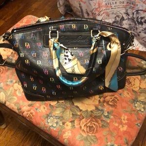 Dooney and Bourke multicolor rainbow zipper